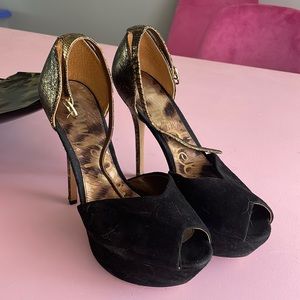 Sam Edelman Marina Platform Peep toe-Worn 2 times!